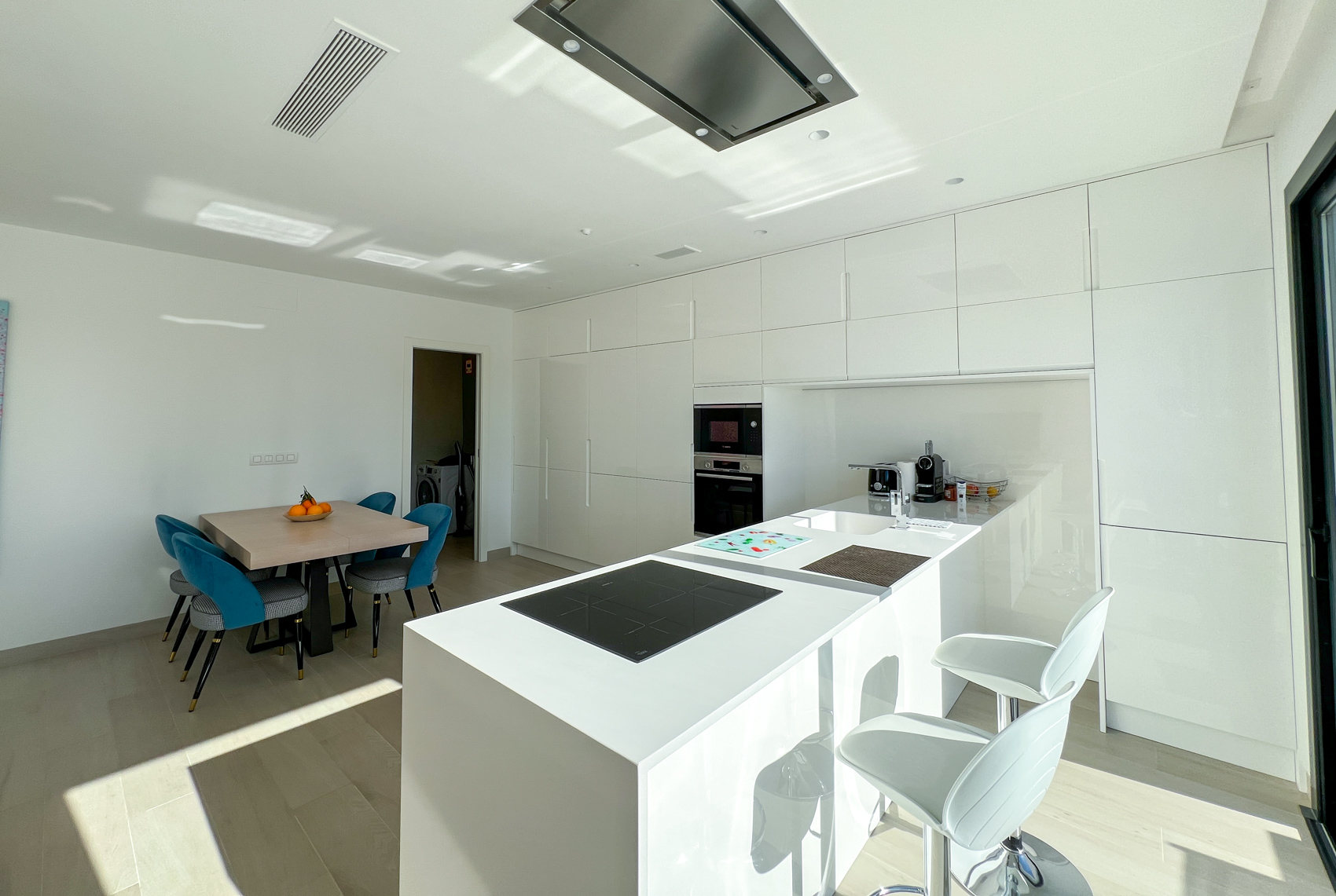Designer kitchen with island