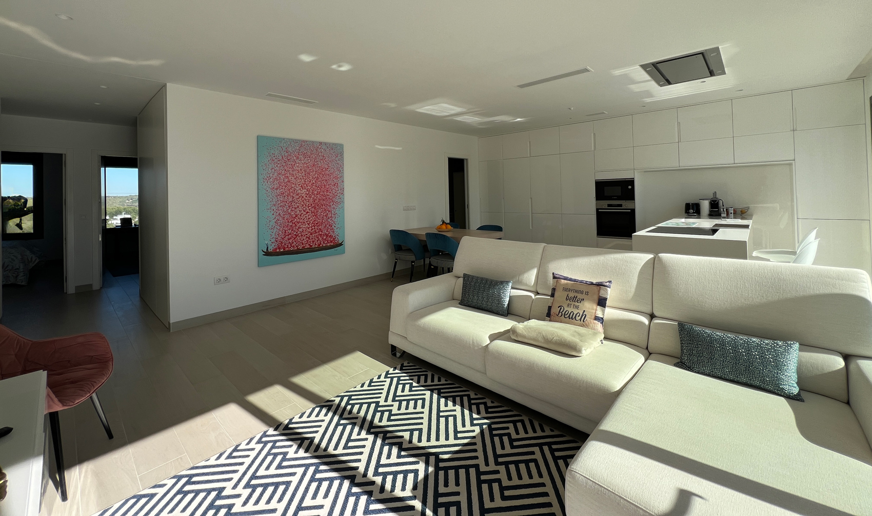 Open-plan living area